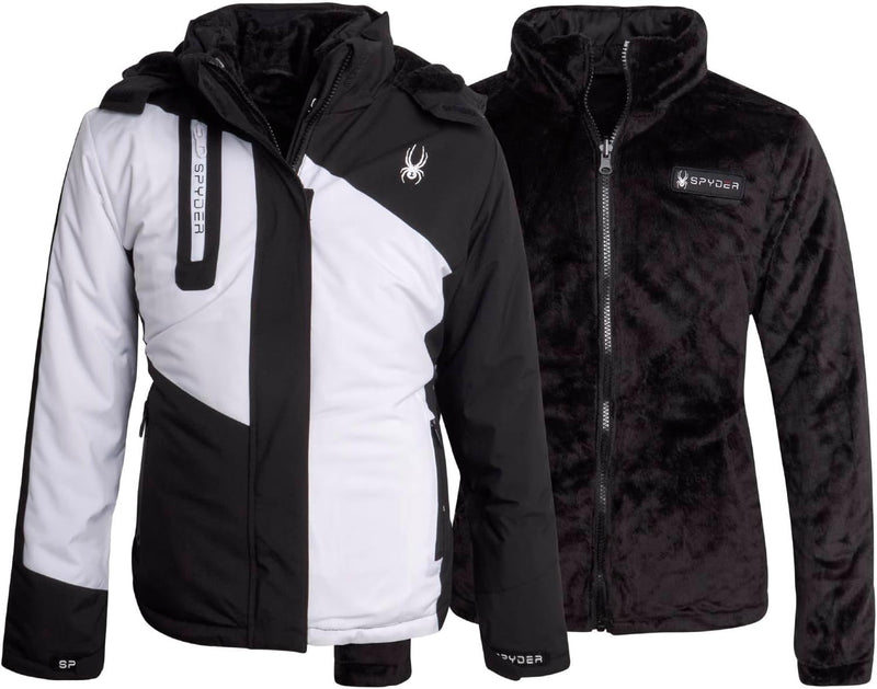 Spyder Snow Ski Jacket Girls' 3-in-1 Puffer — main product image