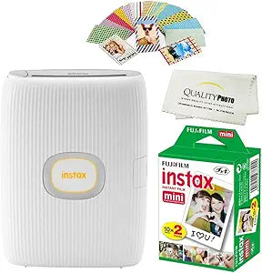 Fujifilm Instax Mini Link 2 Smartphone Printer Bundle