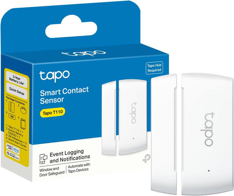 TP-Link Tapo T110 Mini Door Window Sensor (Hub Required) — main product image