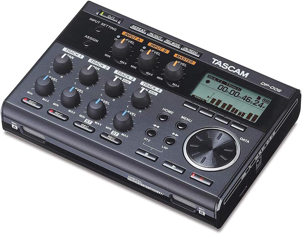 Tascam DP-008EX 6-Track Pocketstudio Recording Bundle