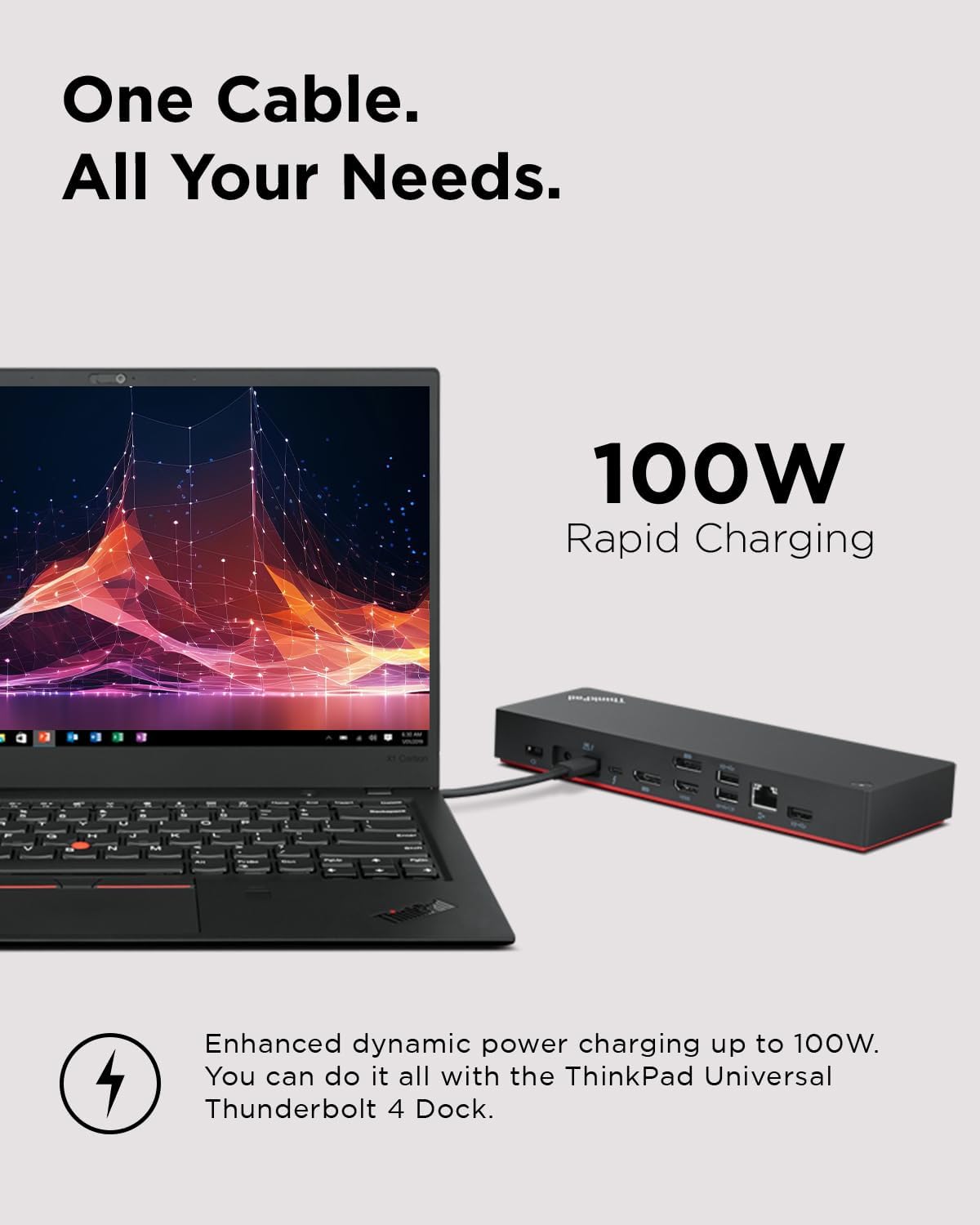 Lenovo ThinkPad Thunderbolt 4 Dock 100W 40B00135UK