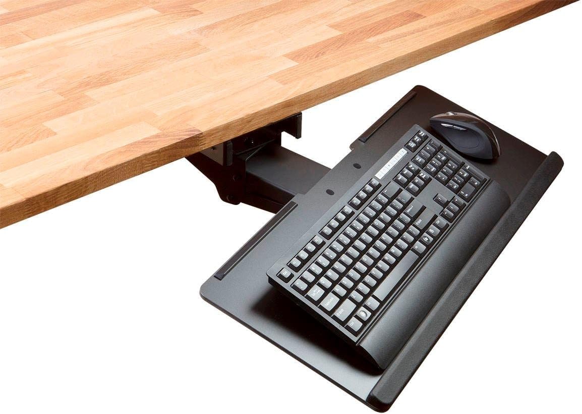 Monoprice 124639 Adjustable Ergonomic Keyboard Tray - Black