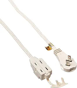 GE FBA_50360-2pk 6ft White 2-Outlet Extension Cord