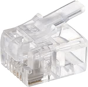 Monoprice 107269 RJ11 6P4C Plug 100-Pack