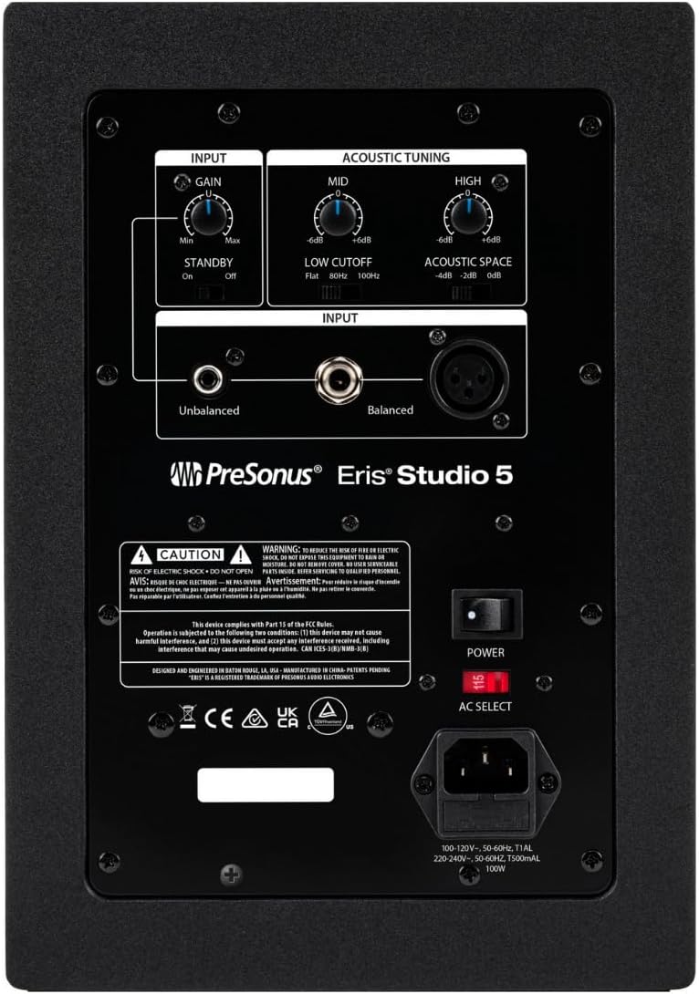 PreSonus Eris Studio 5 Active Studio Monitor Bundle