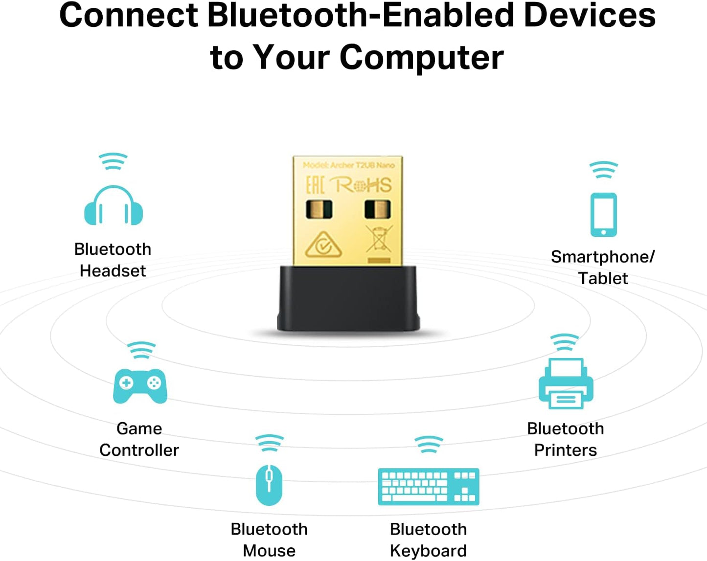 TP-Link Archer T2UB Nano AC600 WiFi Bluetooth Adapter