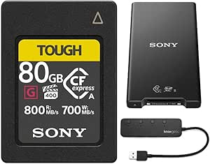Sony CFexpress Type A 80GB Card Reader Bundle