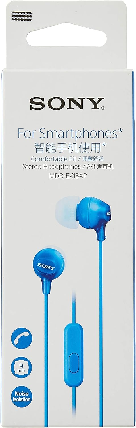Sony MDREX15AP/L In-Ear Earbud Headphones - Blue