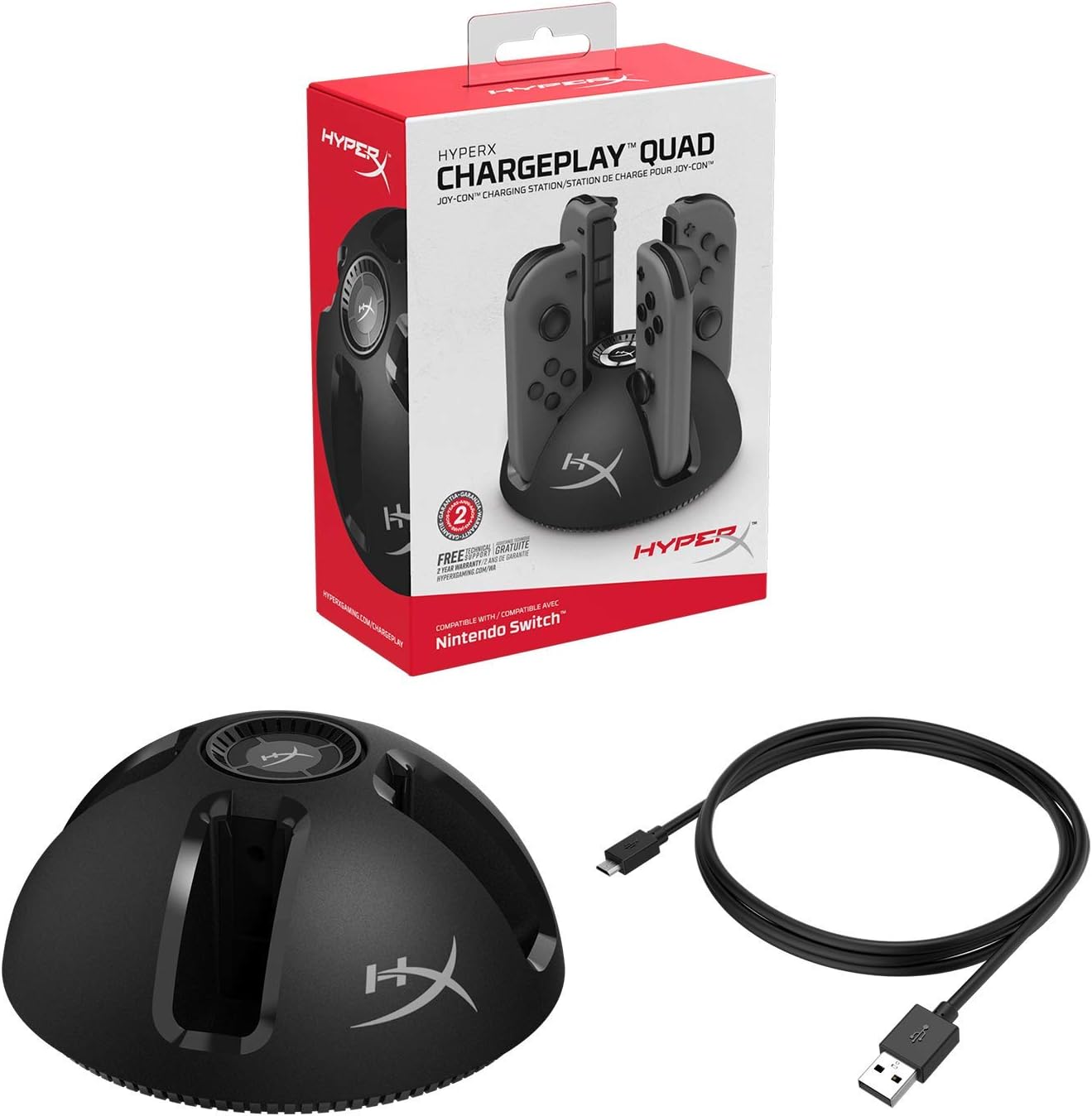 HyperX HX-CPQD-U Chargeplay Quad Joy-Con Charging Station