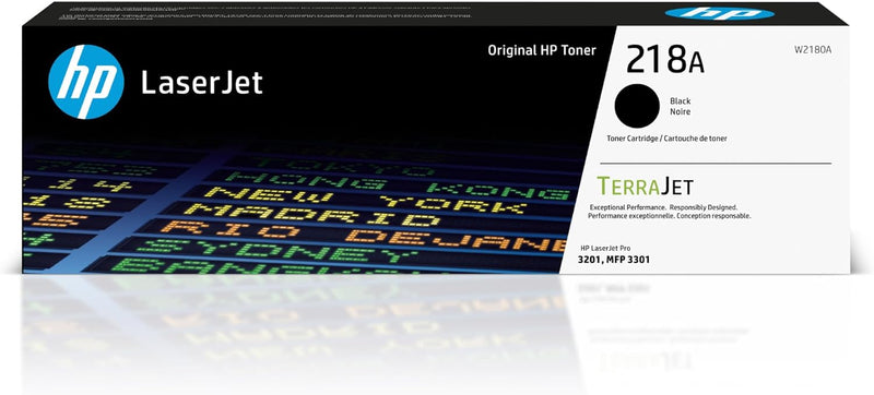 HP W2180A 218A Black Toner Cartridge - LaserJet Pro 3201 MFP 3301 Series — main product image