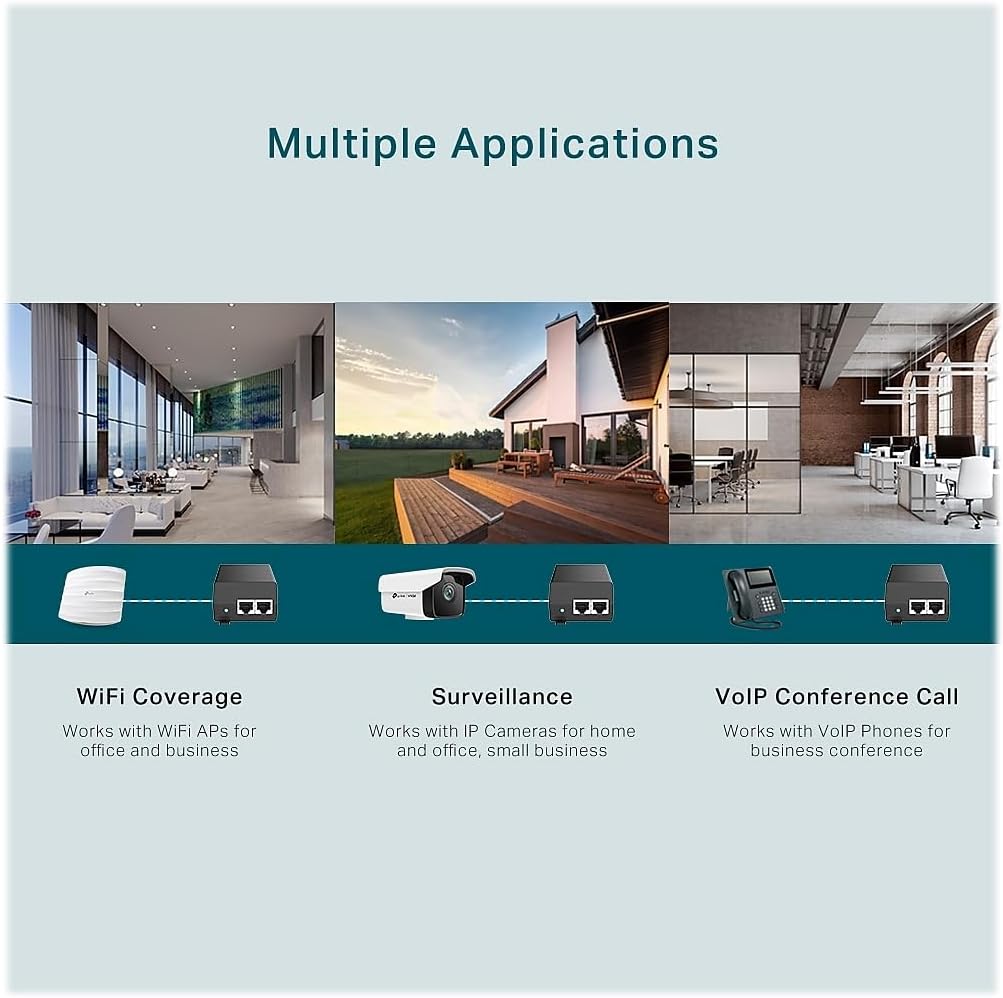 TP-Link TL-PoE160S Gigabit PoE+ Injector Adapter