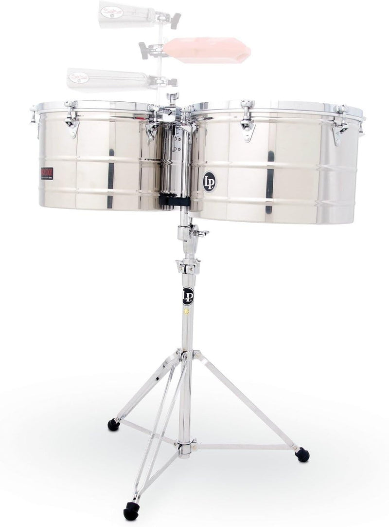 Latin Percussion LP1516-S Prestige Stainless Steel Timbales — main product image