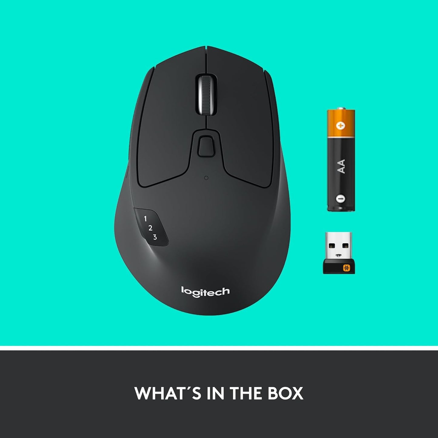 Logitech 910-006036 Triathlon Wireless Mouse: Multi-Device Bluetooth