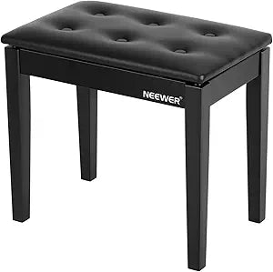 Neewer 40096734 Wooden Piano Bench with Music Storage