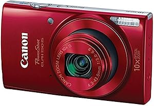 Canon 1087C001 PowerShot ELPH 190 Red Digital Camera — main product image