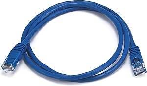 Monoprice 102122 3FT Cat5e Ethernet Cable - Bare Copper, Blue