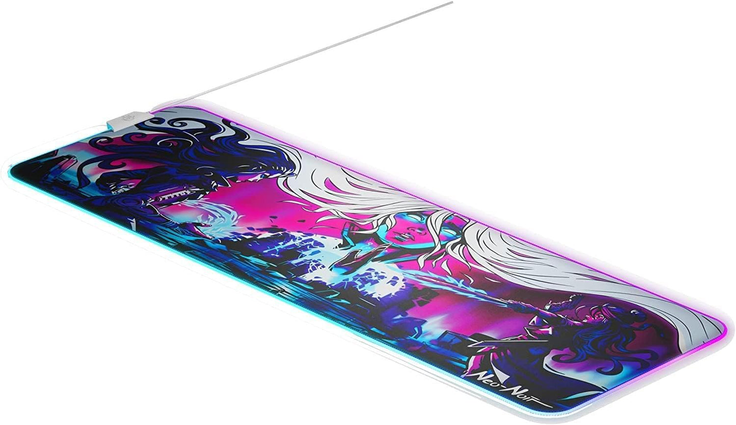 SteelSeries 63799 QcK Prism XL - Neo Noir RGB Mouse Pad