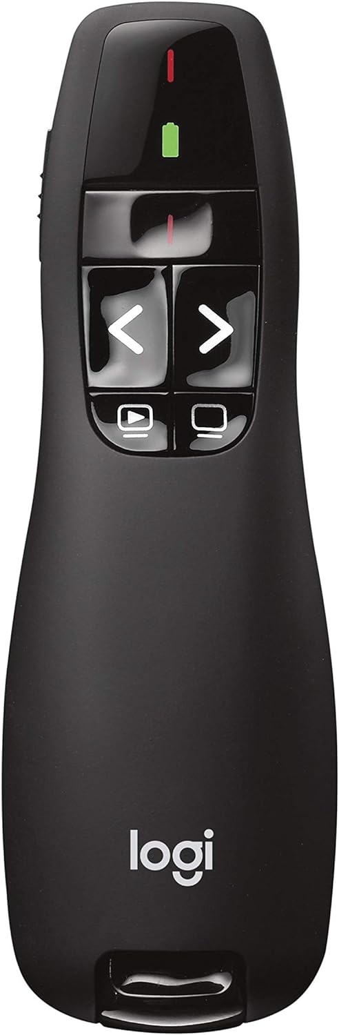 Logitech R400 Wireless Presentation Remote with Laser (Renewed)