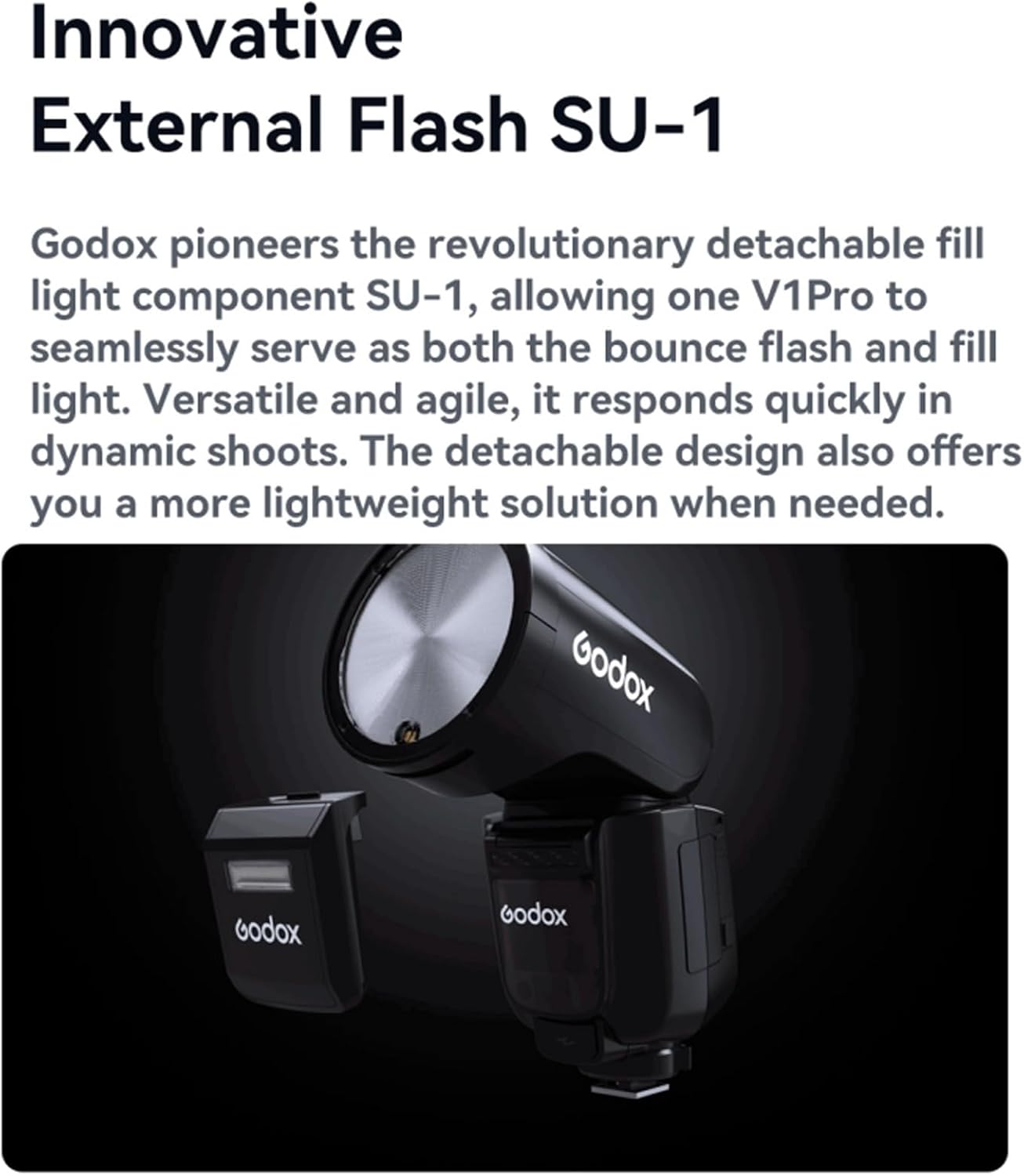 Godox V1ProC Flash for Canon w/ SU-1 Light