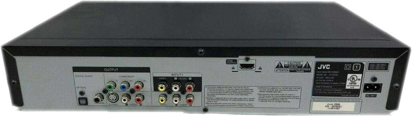 JVC VHS to DVD Recorder Combo - HDMI - Renewed