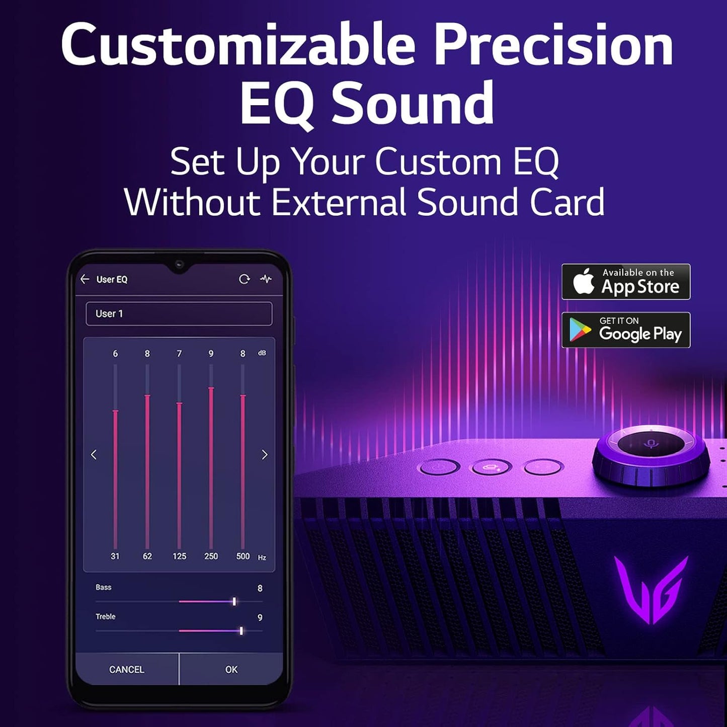 LG GP3 Ultragear Portable Gaming Speaker Bluetooth USB-C
