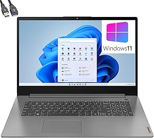 Lenovo 3 17 IdeaPad Ryzen 5 SSD FHD Laptop