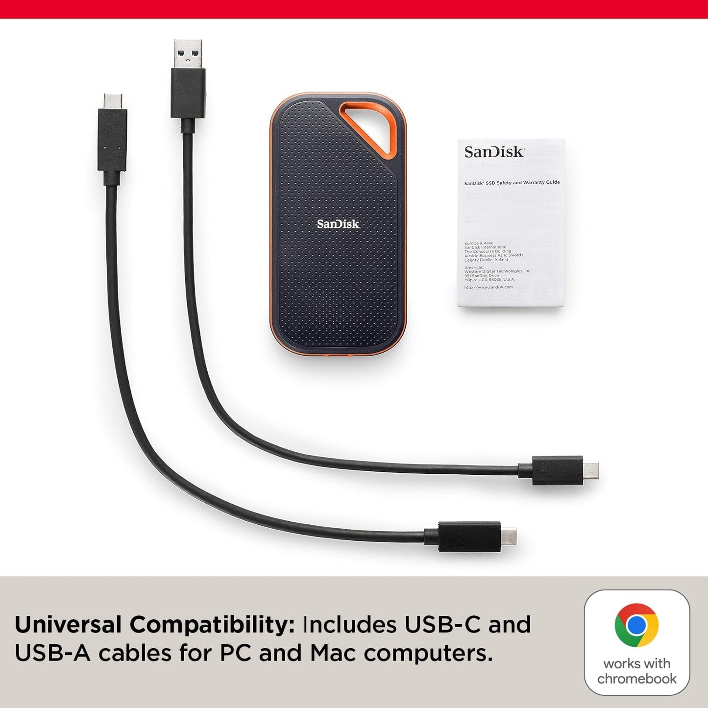 SanDisk SDSSDE81 1TB Extreme PRO Portable SSD USB-C