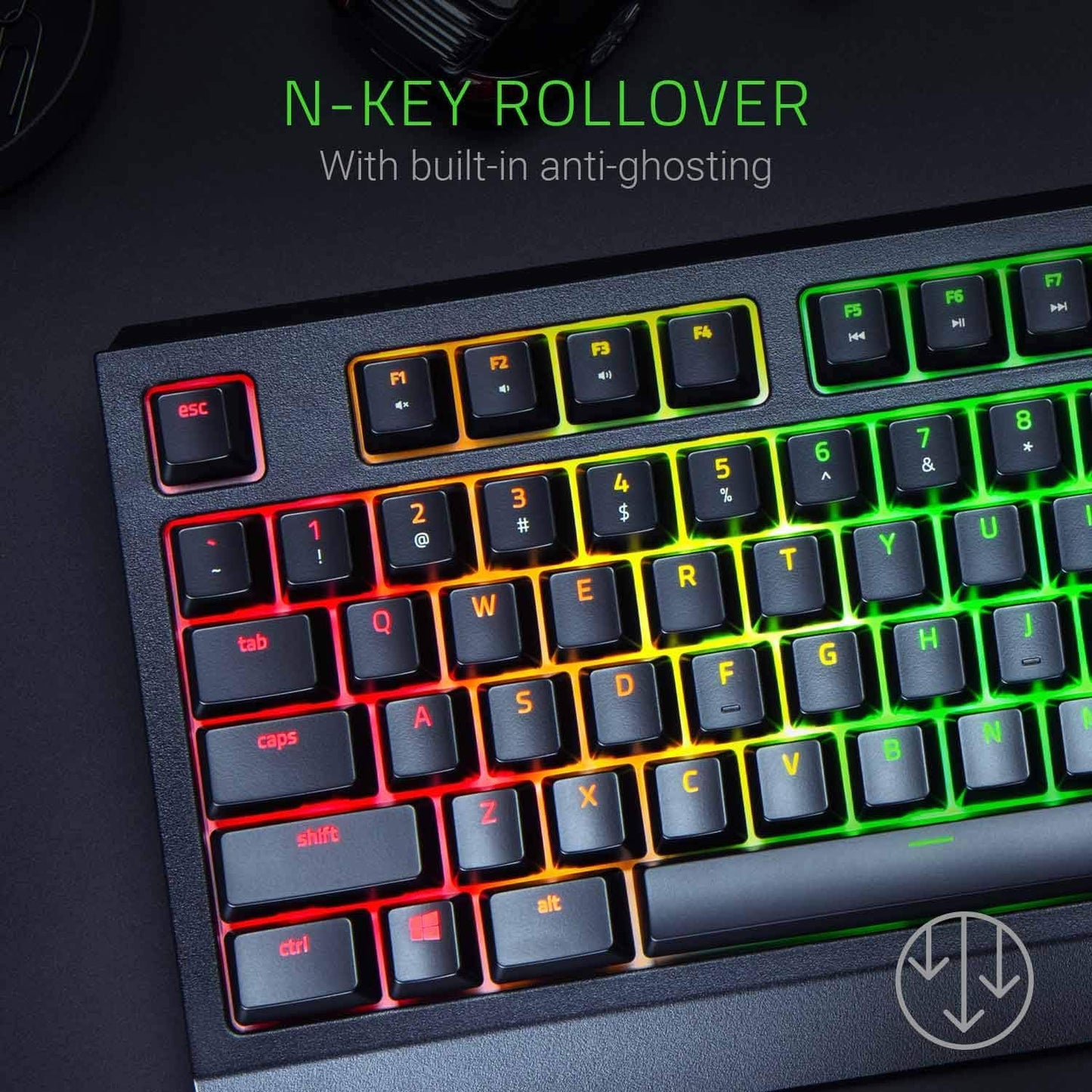 Razer RZ03-02860200-R3U1 BlackWidow Green Switch Gaming Keyboard