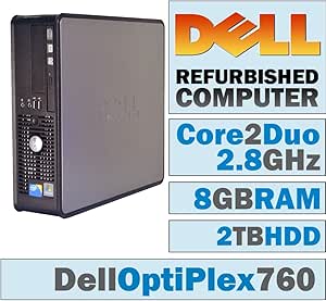 Dell OptiPlex 760 SFF - Core 2 Duo, 8GB DDR2, 2TB HDD, Win 7 Pro