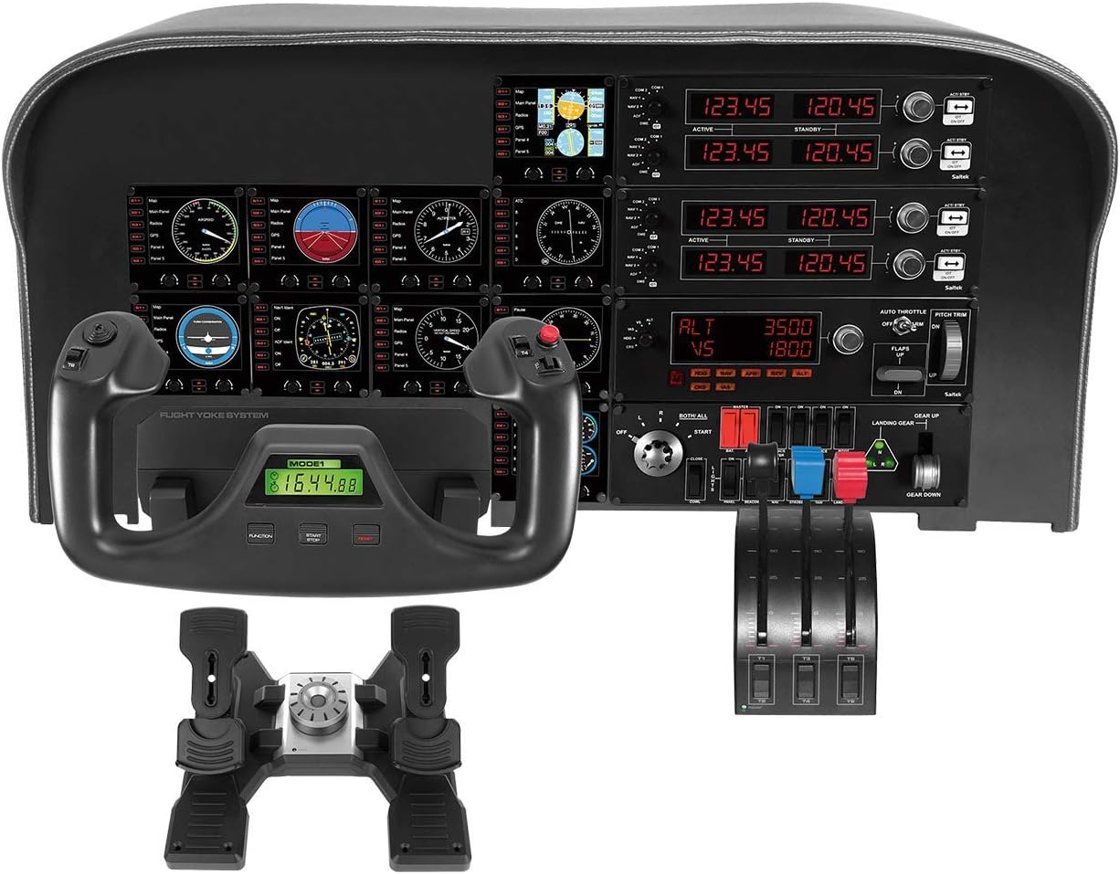 Logitech 945-000024-cr G PRO Flight Rudder Pedals - Wired (Renewed)