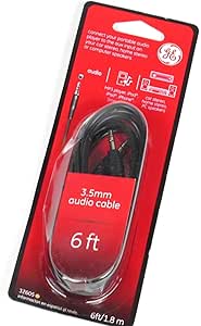 GE 32605 6-Foot 3.5mm Audio Cable