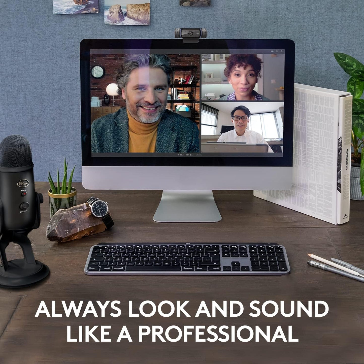Logitech C920x HD Pro Webcam with Blue Yeti Mic