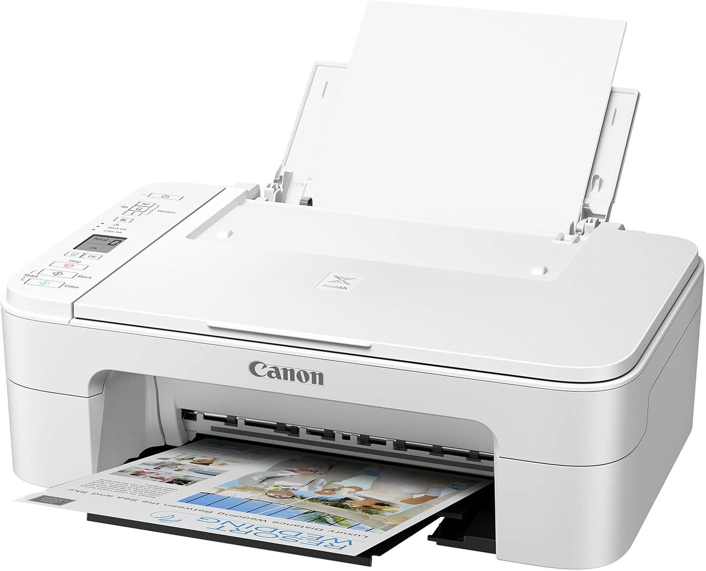 Canon 3771C057 Pixma TS3322 Wireless All-in-One Printer (White)