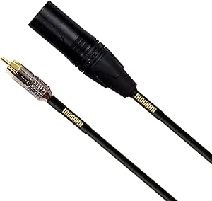 Mogami GOLD XLRM-RCA-12 Unbalanced Audio Cable 12ft
