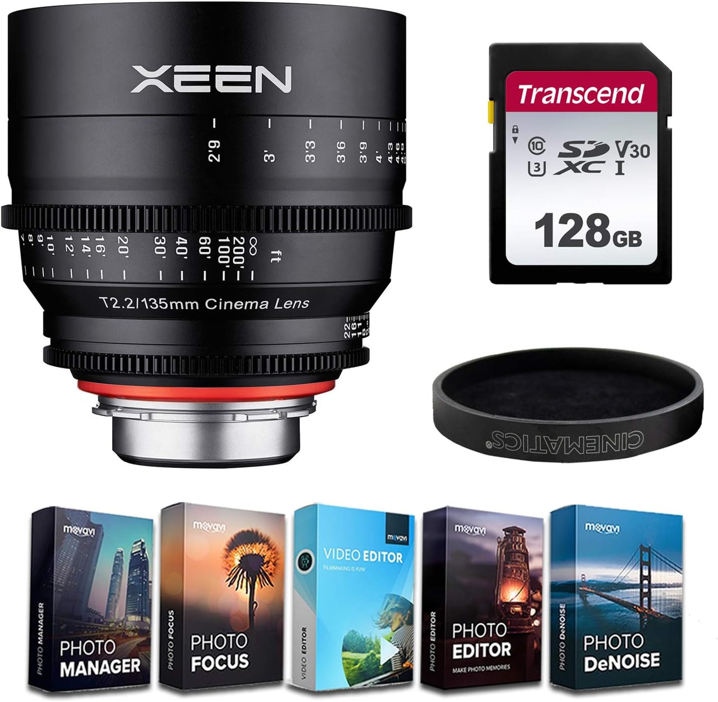 Rokinon XN135-C XEEN 135mm T2.2 Cine Lens Canon EF