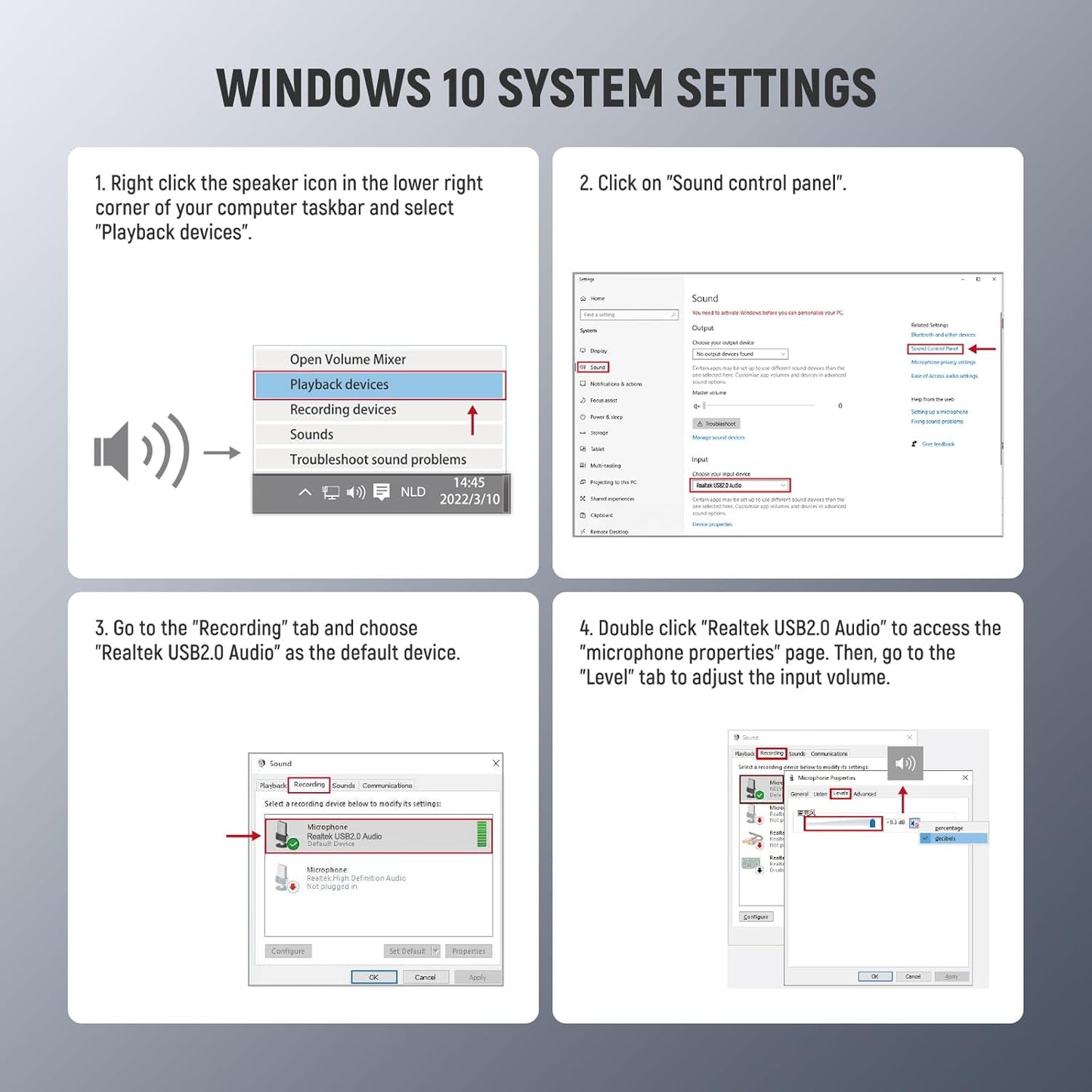 Neewer 21000134 USB Lapel Microphone with Monitoring