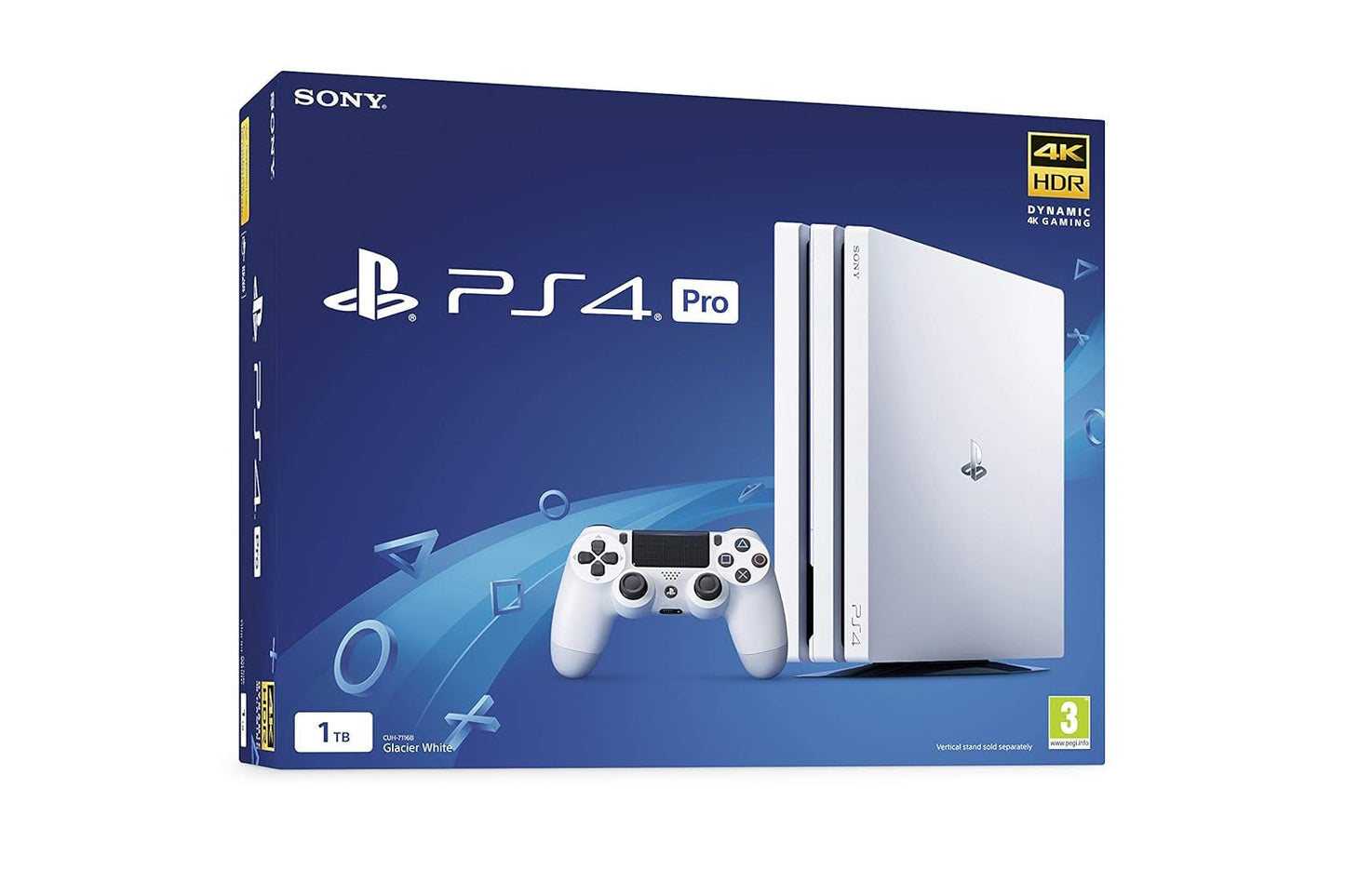 Sony CUH-7000 PlayStation 4 Pro 1TB White Renewed