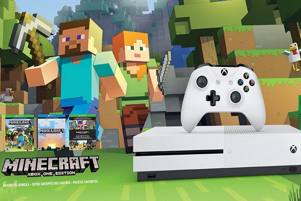 Microsoft ZQ9-00043 Xbox One S Minecraft Bundle