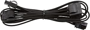 Corsair CP-8920193 Premium Sleeved Peripheral Cable - Black — main product image