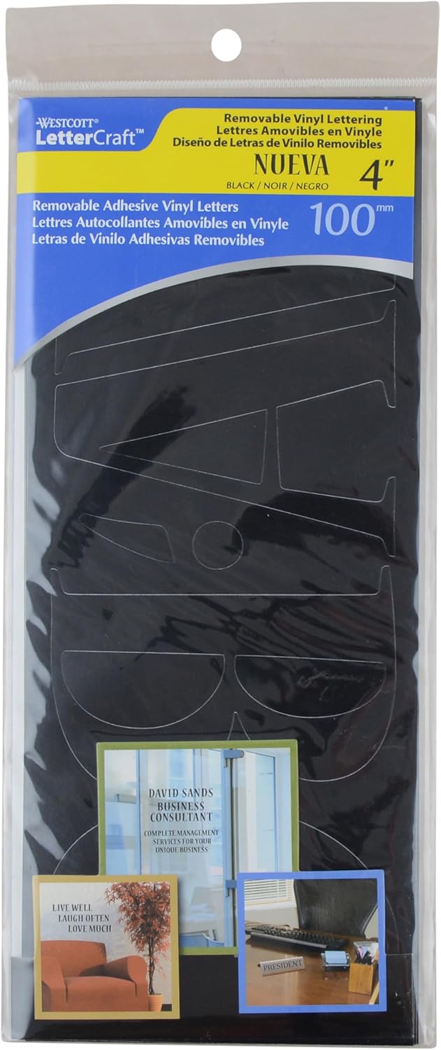 Westcott 15859 LetterCraft 4-Inch Vinyl Lettering