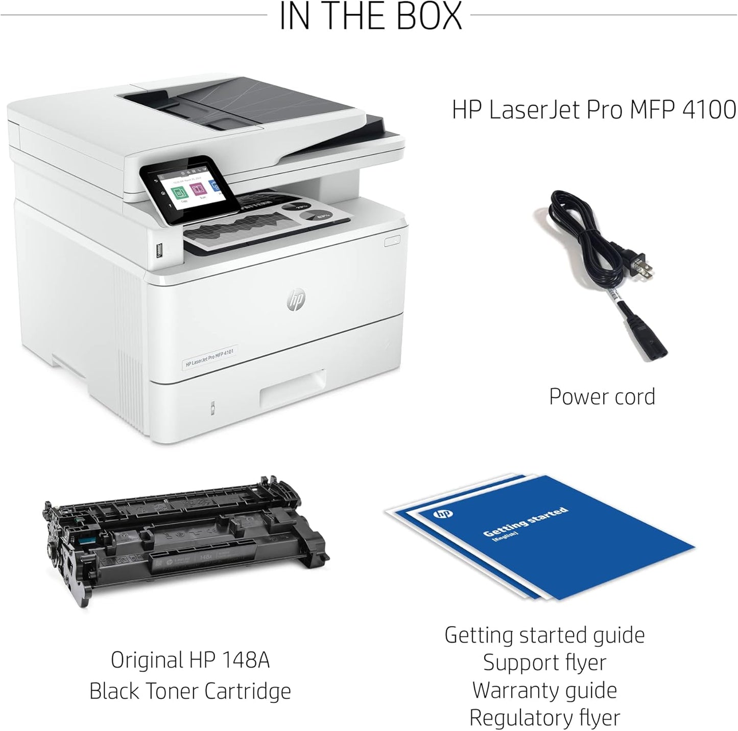 HP 4101fdn LaserJet Pro MFP Black & White Printer