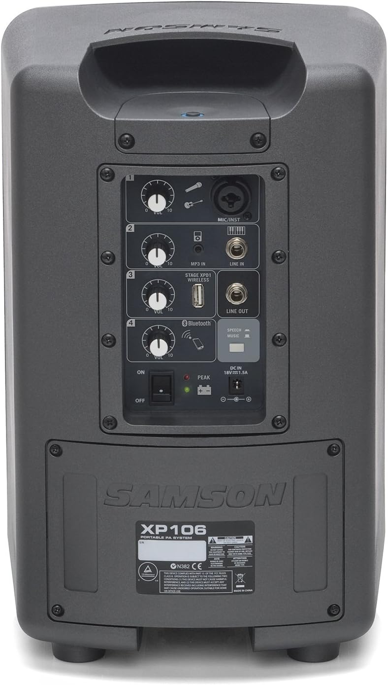 Samson Expedition XP106w Portable PA System with Wireless Mic