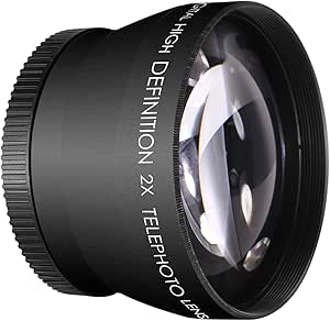 Neewer 10090671 52MM 2X Telephoto Zoom Lens Nikon DSLR Cameras — main product image