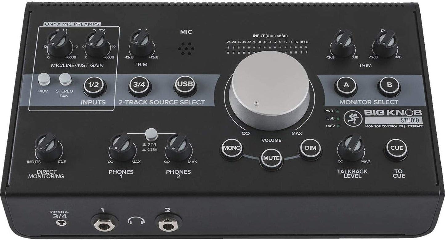 Mackie MACBIGKNOBSTUK1 Studio Monitor Controller Bundle