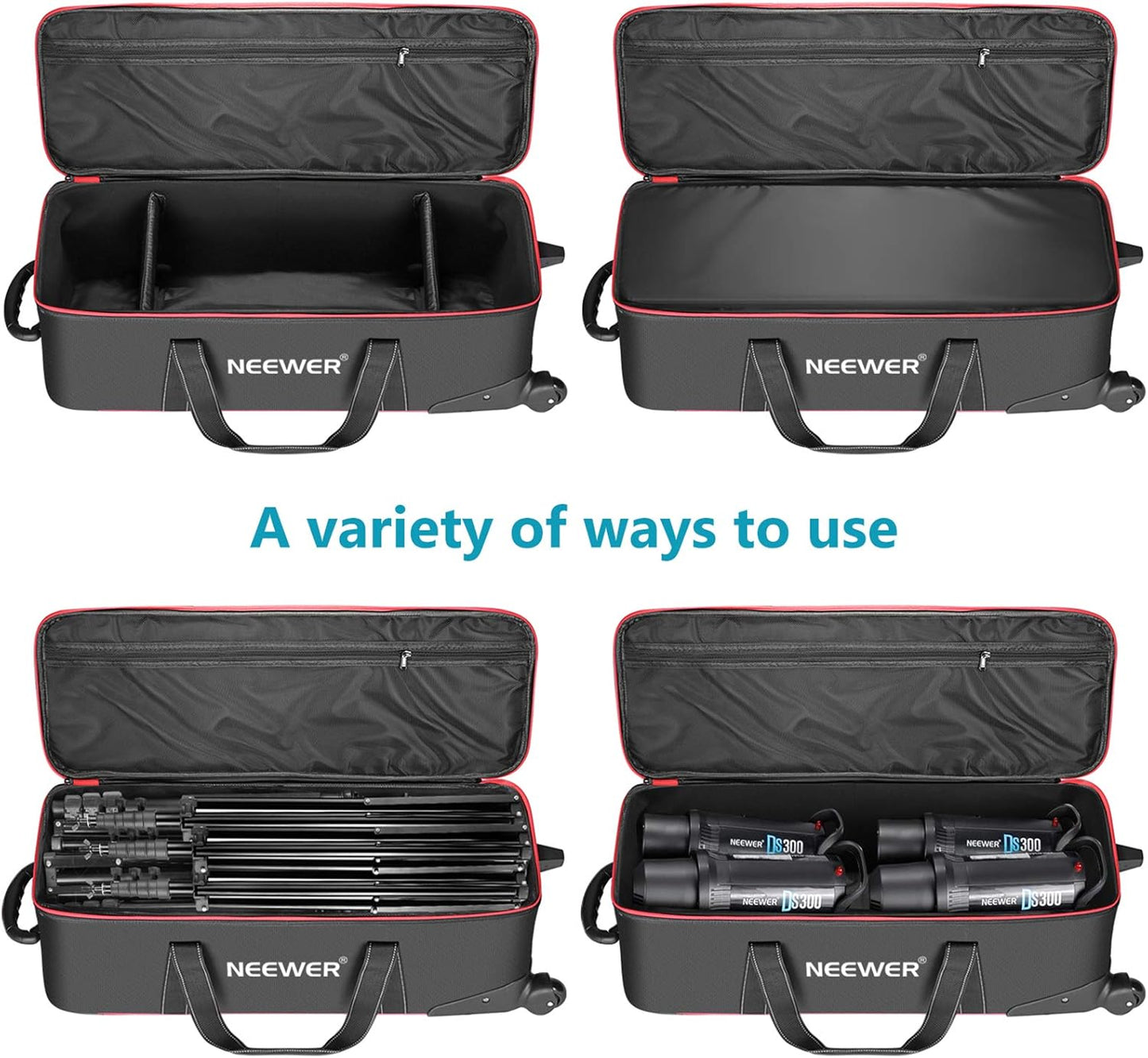 Neewer 10087969 Photo Studio Trolley Carry Bag with Wheels