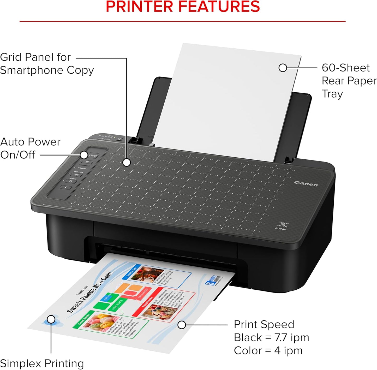 Canon 2321C022 PIXMA TS302a Wireless Home Printer