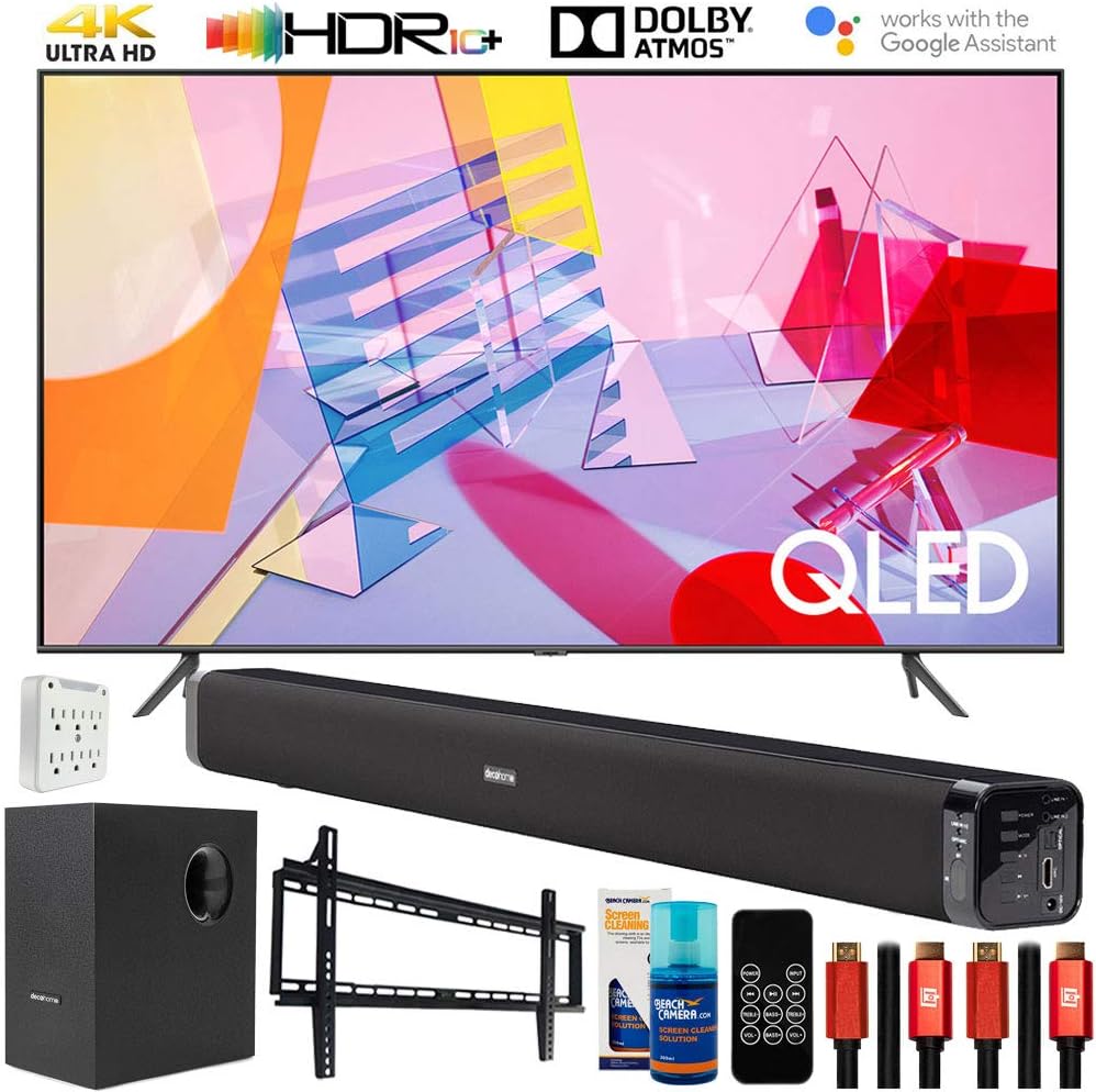 Samsung E10SAMQN58Q60TA 58" QLED 4K TV Bundle