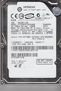 Hitachi HTS542512K9SA00 120GB SATA 2.5" Hard Drive