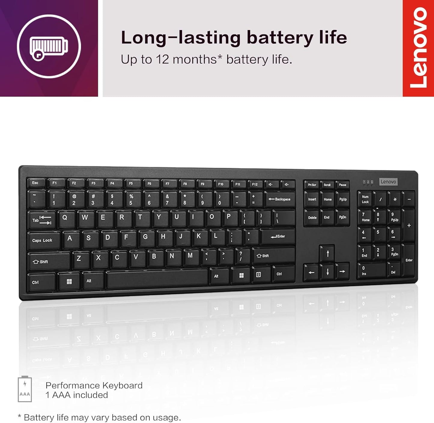 Lenovo GY41K81003 Wireless Compact Keyboard
