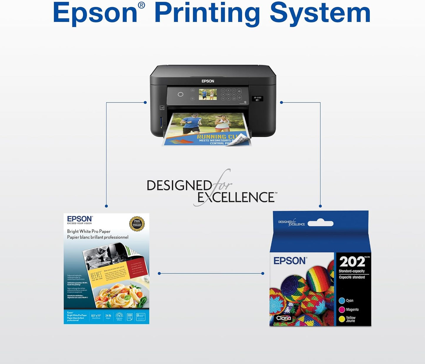 Epson T202120-BCS 202 Claria Ink Cartridge Combo Pack